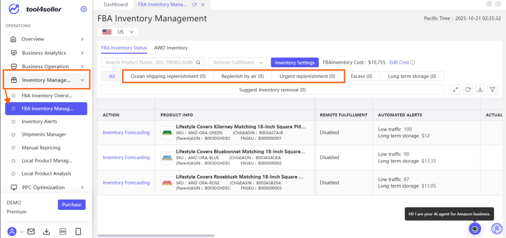 Visual example for 2. From Reactive Clearance to Proactive Prevention: Optimizing Inventory Health