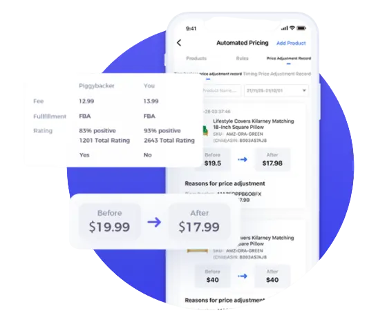 Visual example for Win Buy Box against competitors