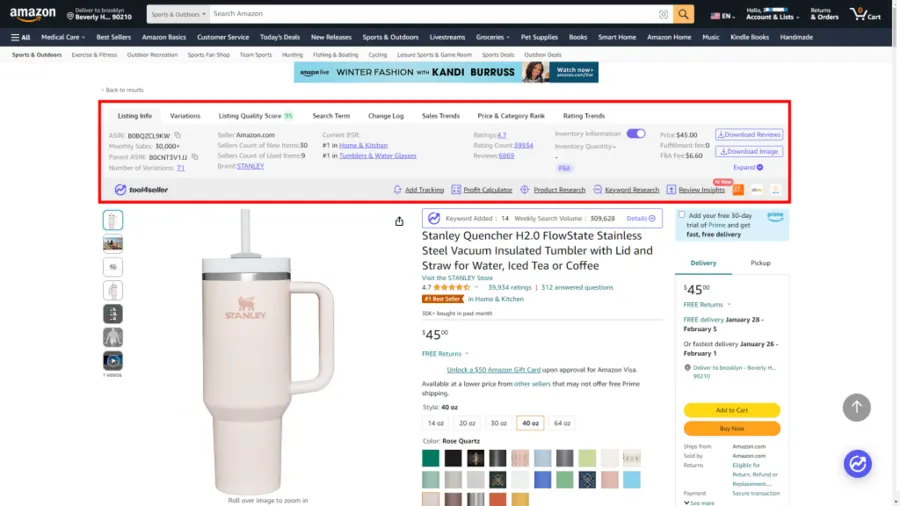 Visual example for How to Find Best Products to sell on Amazon