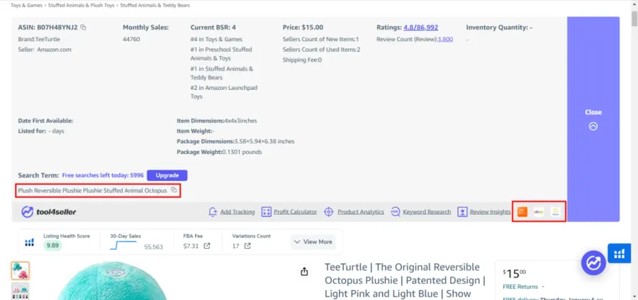 Visual example for What is Tool4seller.