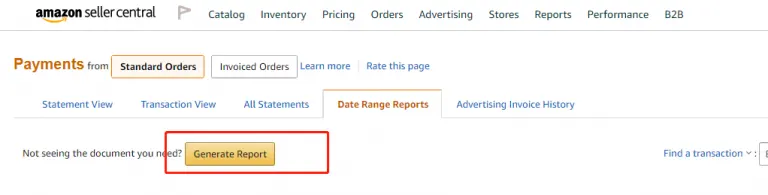 Visual example for Step 1: Click [ Payments ] under [ Reports ] Step 2:Click [ Date Range Reports ] Step 3:Click [.