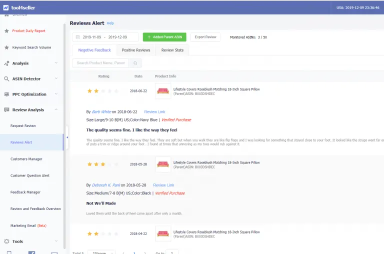 Visual example for Responding to Negative Amazon Reviews