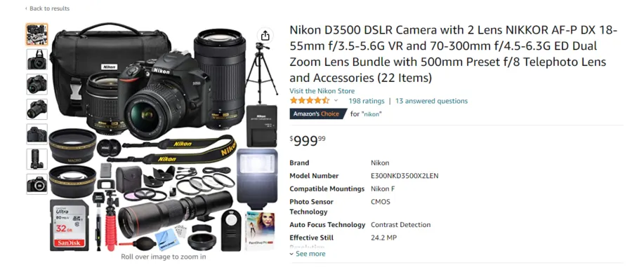 Visual example for What is an Amazon Product Bundle.