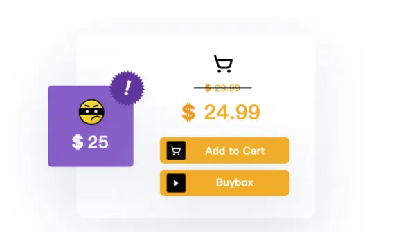 Visual example for The Four Common Causes of losing Buy Box