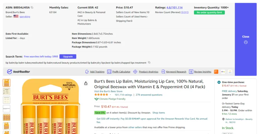 Visual example for How to know if a product will sell during Q1