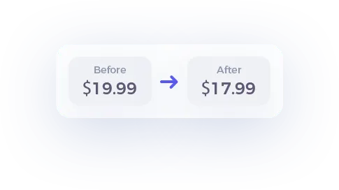Rule-based repricing mobile card