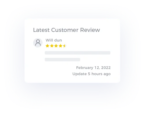 Customer review detail view for Amazon sellers