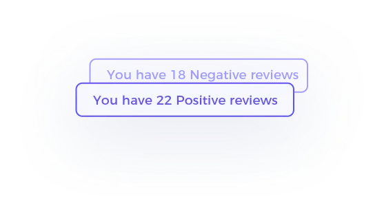 Review summary panel inside Tool4seller