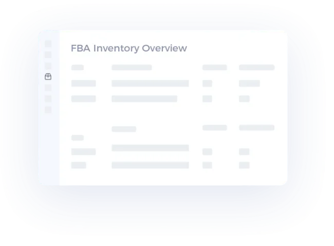 FBA inventory overview inside Tool4seller