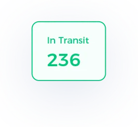 In-transit shipment status badge