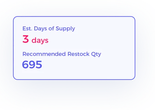 Restock inventory planning view