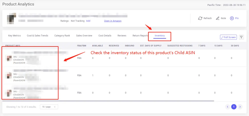 Tool4seller screenshot for 2. How to view detailed sales analytics and graph of products one by one.