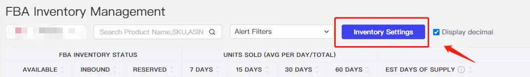 Tool4seller screenshot for 2. How to configure the inventory calculation settings and inventory replenishment suggestion.