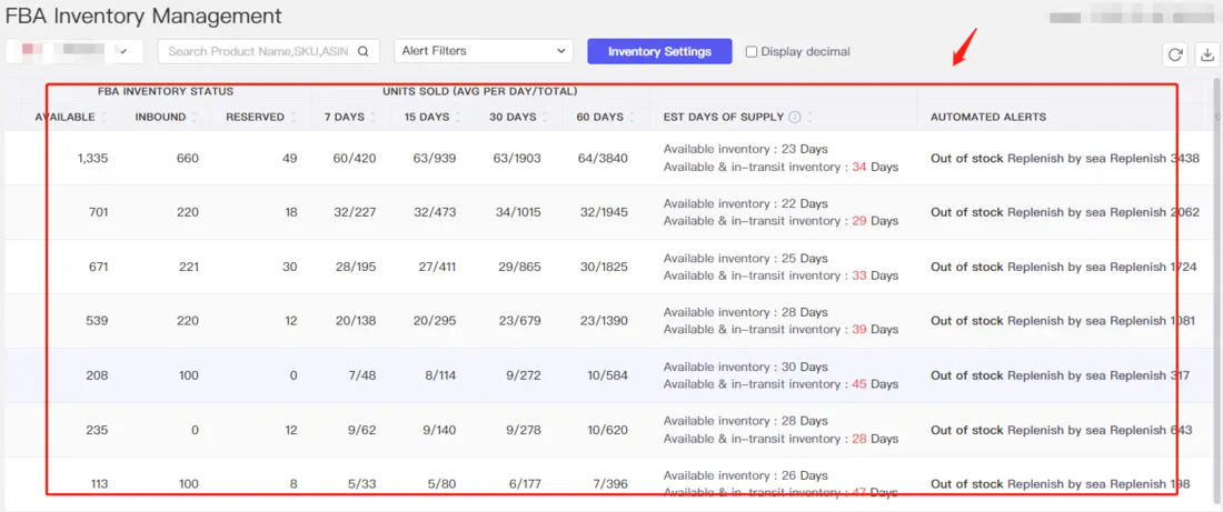 How to configure inventory restock calculation with FBA Inventory Management