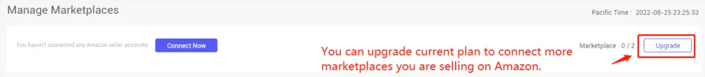 Tool4seller screenshot for 1. If you're new to tool4seller and haven't bound any Amazon seller accounts.