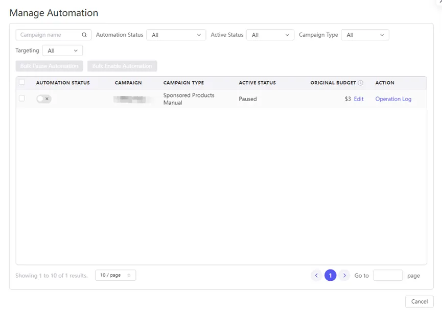 Tool4seller screenshot for You can also view, add, adjust template rules, copy templates, or delete templates for ad.