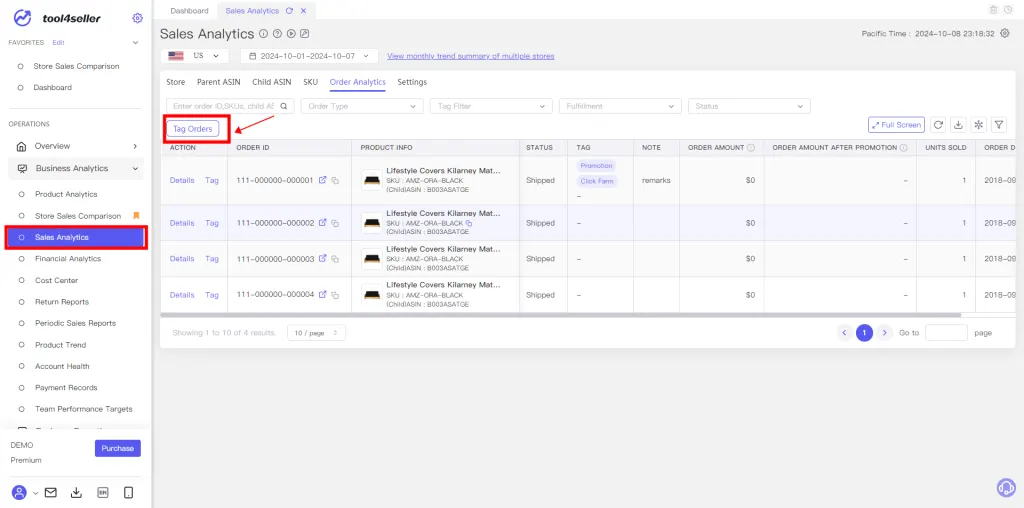How to use Tag Orders to organize my customer data