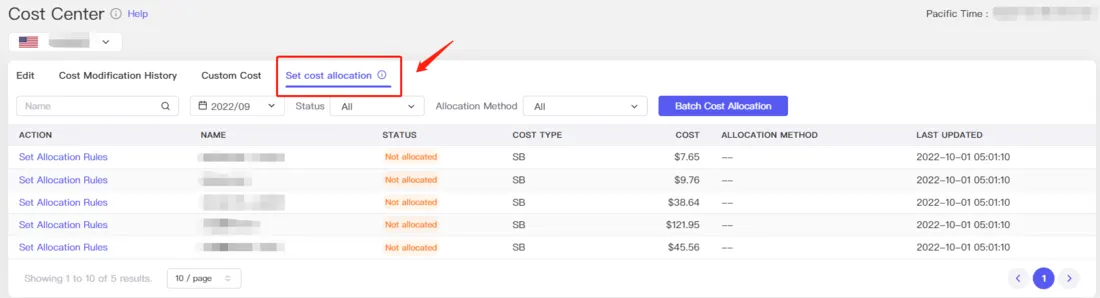 Tool4seller screenshot for 1. What types of costs you can add or import for analytics.
