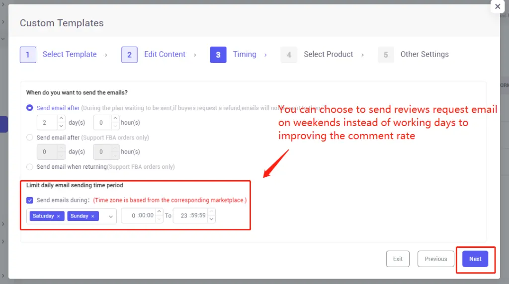 Tool4seller screenshot for 2. How to write your own Email Templates to automatically request reviews from buyers.