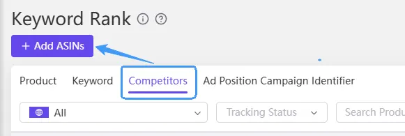 Tool4seller screenshot for Track and monitor the keyword rank changes of your products