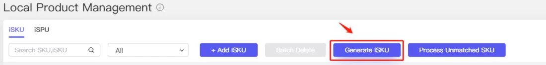 Tool4seller screenshot for 1.1 iSKU Management.