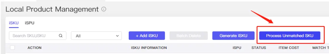 Tool4seller screenshot for 1.1 iSKU Management.
