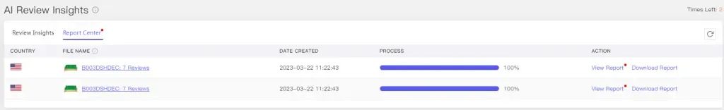 tool4seller interface showing AI Review Insights.