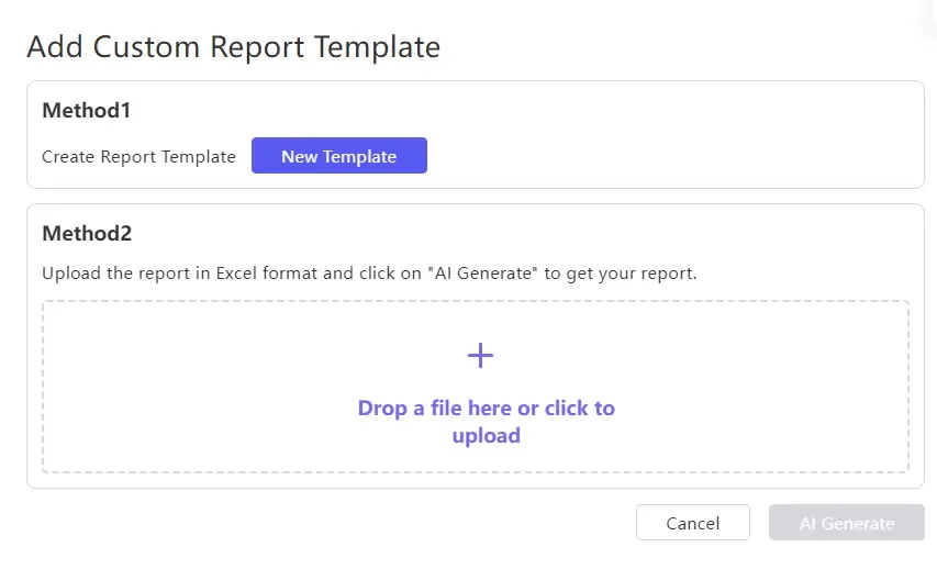 tool4seller interface showing Custom Report.