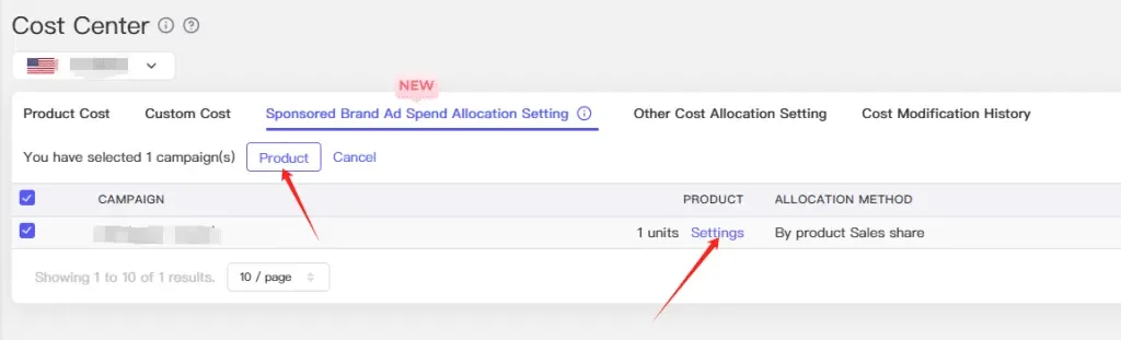tool4seller interface showing If the automatically matched ad creatives do not meet your expectations, you can click.