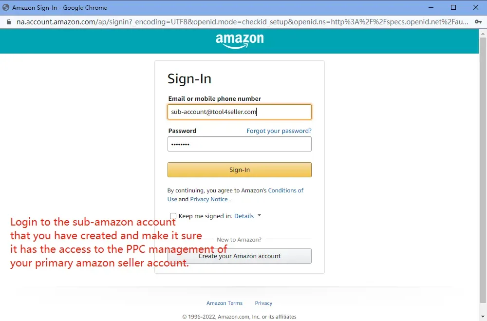 tool4seller handle a PPC authorization failure interface showing tp %3A%2F%2Fspecs.openid.net%2Fau and Email or mol.