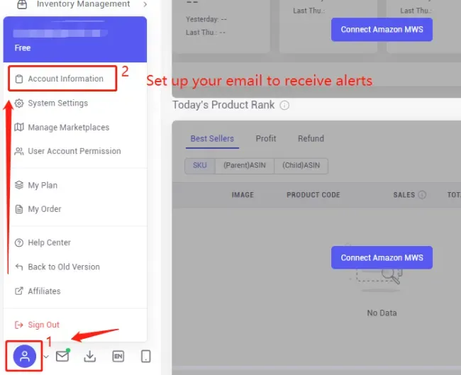 tool4seller register my tool4seller account interface illustrating kindly remind you if you sign up tool4seller with personal social accounts above.