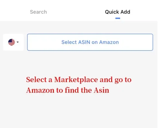 tool4seller Track Prices, BSR, and Rating Changes of Your Competitor with Competitor Tracking interface showing quick Add and Select ASIN on Amazon.
