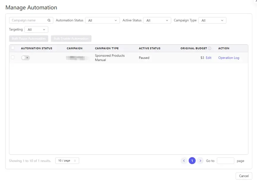 tool4seller interface showing You can also view, add, adjust template rules, copy templates, or delete templates for ad.