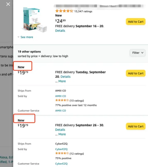 tool4seller use Smart Repricing for winning the Buy Box or schedule repricing interface showing ee ee and PR ROR TE 15,347 ratings.