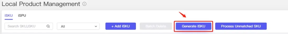 tool4seller use the Local Product Management and Local Product Analysis interface showing local Product Management.
