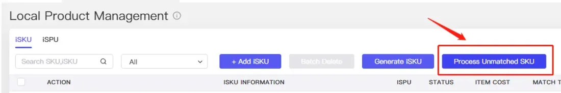 tool4seller use the Local Product Management and Local Product Analysis interface illustrating you can find the SKUs that are unclassified to any iSKU and quickly associate the SKUs to a specific iSKU.