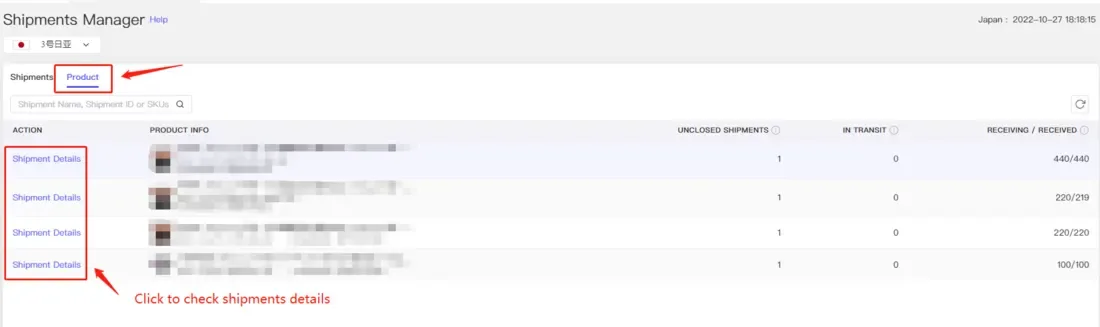 tool4seller use the Shipments Manager to track my packages interface showing siemert Nae and Spent © or SK.