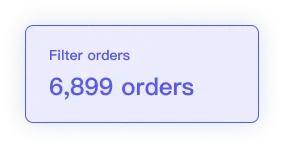 Filter orders summary card in the bulk review request extension