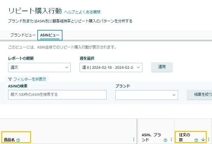 「Amazonブランド分析」用語集(2)★初心者必見 - Amazon総合セラーツール| tool4seller の画面